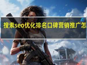 搜索seo优化排名口碑营销推广怎样做