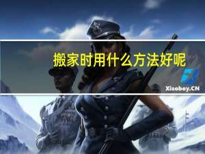 搬家时用什么方法好呢