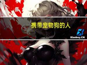 携带宠物狗的人