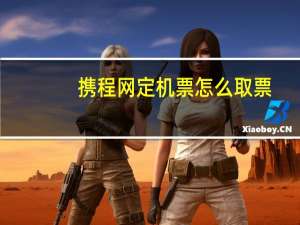 携程网定机票怎么取票