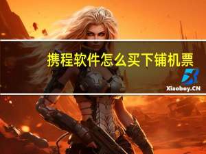 携程软件怎么买下铺机票