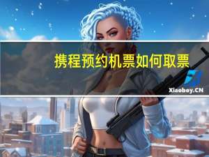携程预约机票如何取票