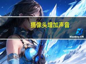 摄像头增加声音