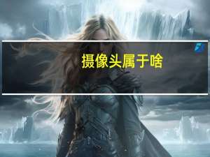 摄像头属于啥