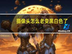 摄像头怎么老变黑白色了