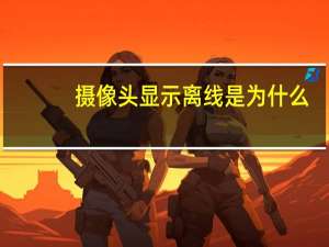 摄像头显示离线是为什么