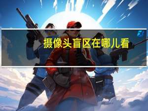 摄像头盲区在哪儿看