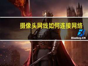 摄像头网线如何连接网络