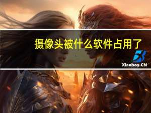摄像头被什么软件占用了