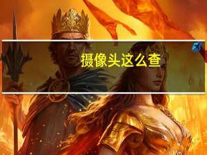 摄像头这么查