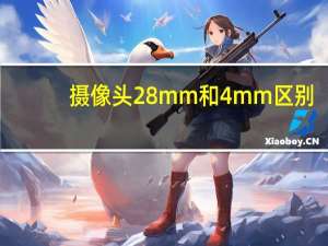 摄像头28mm和4mm区别
