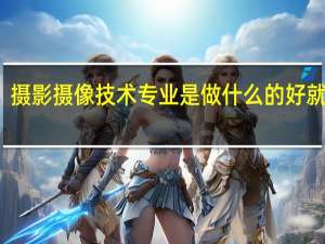 摄影摄像技术专业是做什么的 好就业吗