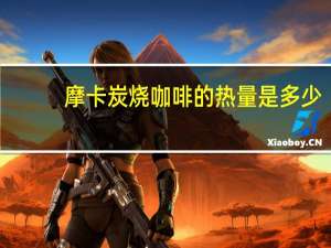 摩卡 炭烧咖啡的热量是多少