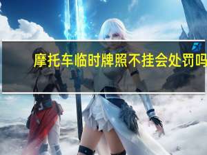 摩托车临时牌照不挂会处罚吗