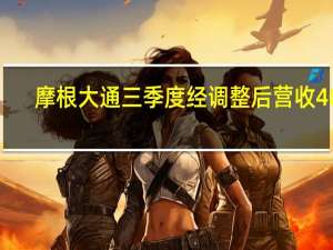 摩根大通三季度经调整后营收406.9亿美元市场预估399.2亿美元