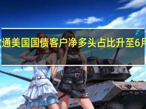 摩根大通美国国债客户净多头占比升至6月份以来最高