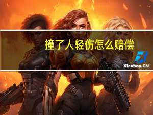撞了人轻伤怎么赔偿