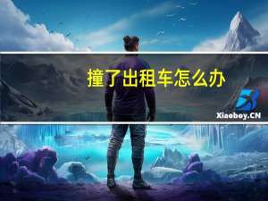 撞了出租车怎么办