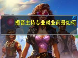 播音主持专业就业前景如何