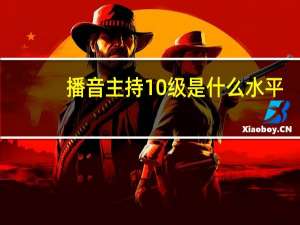 播音主持10级是什么水平