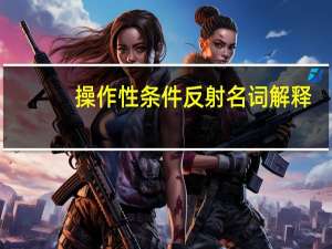 操作性条件反射名词解释（操作性条件反射）