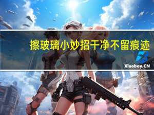 擦玻璃小妙招干净不留痕迹（cab文件）