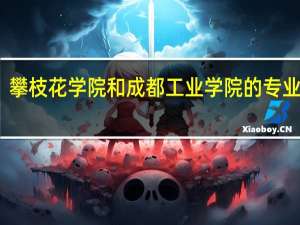攀枝花学院和成都工业学院的专业对比