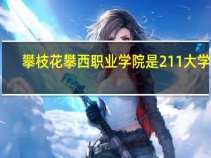 攀枝花攀西职业学院是211大学吗