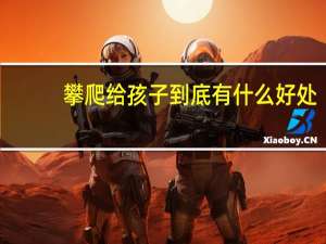 攀爬给孩子到底有什么好处
