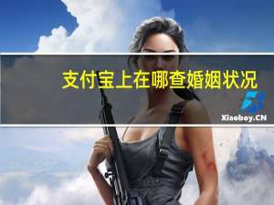 支付宝上在哪查婚姻状况