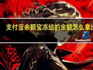 支付宝余额宝冻结的金额怎么拿出来（支付宝余额宝冻结的金额怎么拿出来）