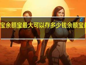 支付宝余额宝最大可以存多少钱 余额宝最高存多少