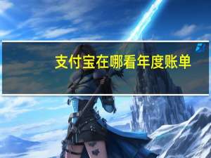 支付宝在哪看年度账单（支付宝年度账单在哪看）