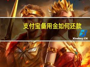 支付宝备用金如何还款