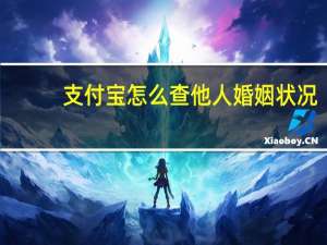 支付宝怎么查他人婚姻状况
