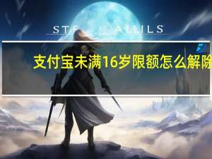支付宝未满16岁限额怎么解除-支付宝怎么解除支付限额