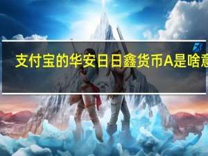 支付宝的华安日日鑫货币A是啥意思（华安日日鑫货币a是余额宝吗）