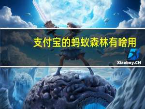 支付宝的蚂蚁森林有啥用（支付宝蚂蚁森林有什么用）