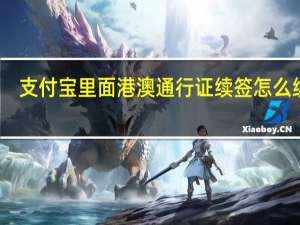 支付宝里面港澳通行证续签怎么续签