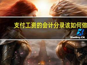 支付工资的会计分录该如何做
