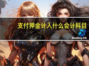 支付押金计入什么会计科目（押金计入什么会计科目）