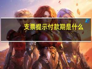 支票提示付款期是什么