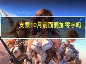 支票10月前面要加零字吗（支票10月前面要加零）