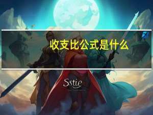 收支比公式是什么