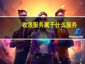 收派服务属于什么服务