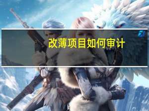 改薄项目如何审计