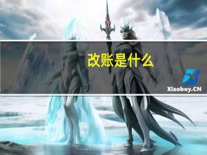 改账是什么