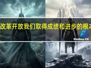 改革开放我们取得成绩和进步的根本原因（改革开放以来我们取得一切成绩和进步的根本原因是）