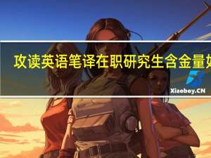 攻读英语笔译在职研究生含金量如何