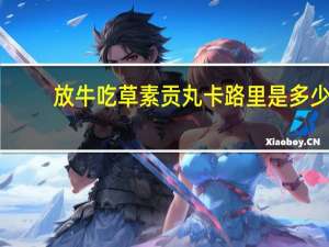 放牛吃草 素贡丸卡路里是多少